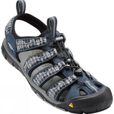 Sandalias Keen Clearwater CNX Hombre Gris Oscuro / Azules - Chile KUQ801274